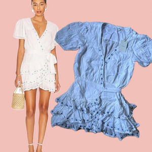 NWT Tularosa Ruffle Mini Dress – Euro Summer Vibes, Size L